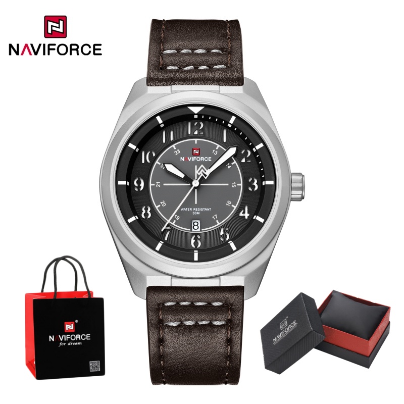 NAVIFORCE Stylish Quartz Men's - Watch Display Box 评论和价格