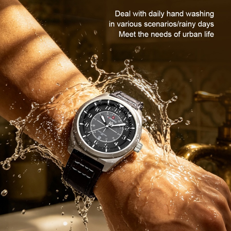NAVIFORCE Stylish Quartz Men's - Watch Display Box 评论和价格