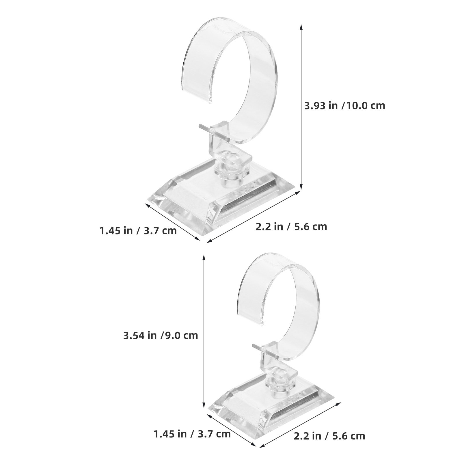 10Pcs C Shaped Transparent Wat - Jewelry And Watches Inc 评论和价格